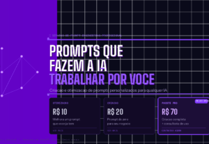 Eu vou criar prompts profissionais para seu negocio