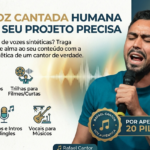 Eu vou gravar sua locução ou voz cantada - até 1 minuto