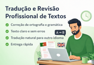Eu vou Fazer tradução e revisão profissional de textos