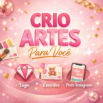 Eu vou criar convites, posts, logos e artes para Instagram