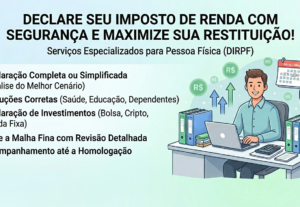 Eu vou Fazer sua declaração de imposto de renda 2026.