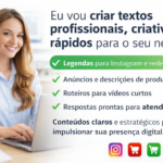 Eu vou criar textos profissionais, criativos e rápidos para