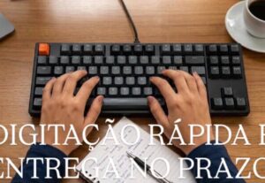 Eu vou fazer sua digitação urgente em 1 hora.