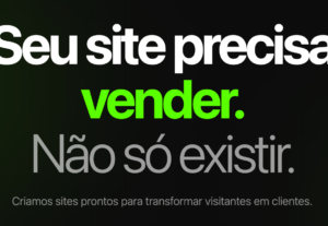Eu vou criar seu site ou landing page