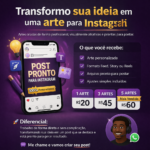 Eu vou transformar sua ideia em algo pronto pra postar