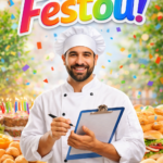 Eu vou te ajudar a elaborar pratos p/ sua festa.