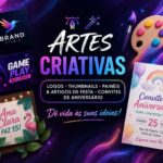 Eu vou Criar Logos, Thumbnails e Artes Personalizadas