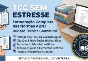 Eu vou formatar seu TCC nas Normas ABNT e revisão completa