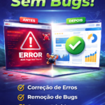 Eu vou corrigir erros e bugs no seu site ou sistema web