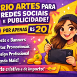 Eu vou Criar artes profissionais para redes sociais
