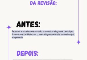 Eu vou revisar gramática e ortografia do seu texto rápido.