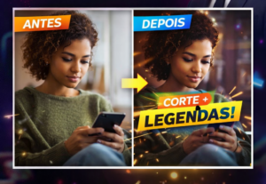 Eu vou editar seu vídeo estilo TikTok com cortes e legendas