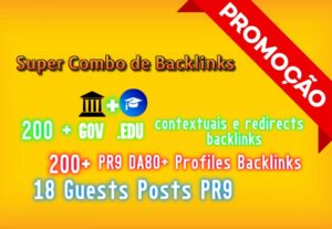 Eu vou criar super combo de backlinks Pr9 – edu – gov