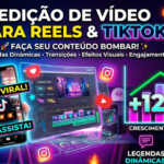Eu vou editar seu Reels ou TikTok com legendas dinâmicas