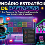 Eu vou criar um Calendário de Postagens para sua semana