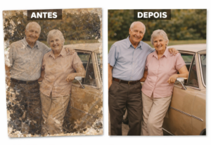 Eu vou Restaurar e Colorir Suas fotos antigas