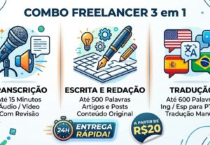 Eu vou fazer toda a tradução de seus textos e áudios