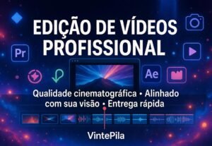 Eu vou editar seu video profissionalmente