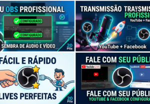 Eu vou configurar seu obs studio para transmissões.