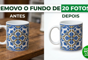 Eu vou fazer a remoção de fundo de 20 fotos hoje