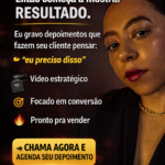 Eu vou Fazer um comercial do seu produto /serviço