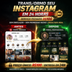 Eu vou criar seu perfil profissional em 24h no instagram