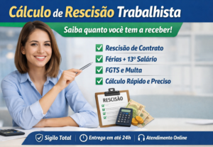 Eu vou fazer seu cálculos trabalhista completo