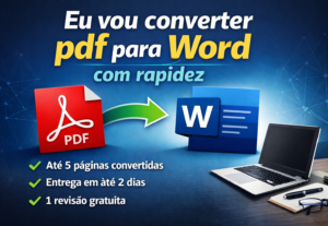 Eu vou converter pdf para Word com rapidez