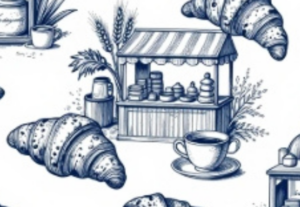 Eu vou criar estampa exclusiva estilo Toile de Jouy
