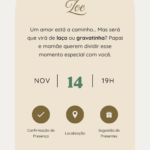 Eu vou fazer seu convite de eventos