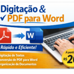 Eu vou Fazer digitação de textos