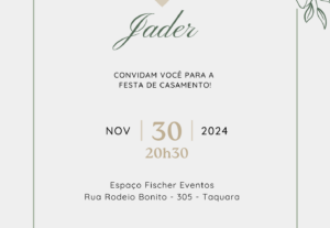 Eu vou criar convites modernos para datas especiais.