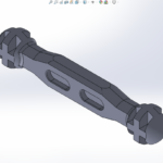 Eu vou criar o modelo 3D de uma peça simples no SolidWorks