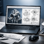 Eu vou criar desenhos e modelos 3D de peças no SolidWorks.