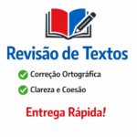 Eu vou revisar e corrigir sua redação ou texto com rapidez
