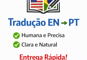 Eu vou traduzir do inglês para português com urgência