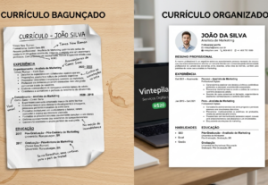 Eu vou fazer seu currículo profissional e moderno no canva