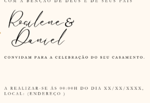 Eu vou Faço convites digitais para qualquer ocasião e post