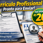 Eu vou fazer um currículo profissional completo e organizado