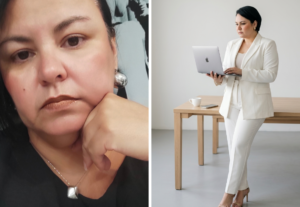 Eu vou Transformar sua selfie em 2 fotos feminina profission...