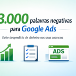 Eu vou criar 3.000 palavras negativas para seu Google Ads