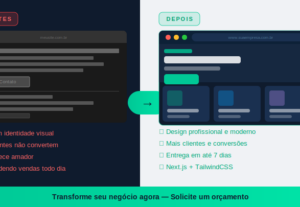 Eu vou criar uma landing page moderna para o seu negócio