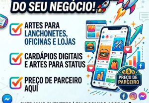 Eu vou Criar Arte Profissional para seu Negócio em 24h