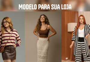 Eu vou criar modelos profissionais para sua loja exibir