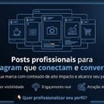 Eu vou criar posts profissionais para seu Instagram