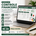 Eu vou fazer sua planilha de controle financeiro