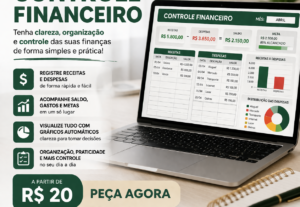 Eu vou fazer sua planilha de controle financeiro