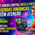 Eu vou Editar seu Reels ou TikTok com legendas em 3h