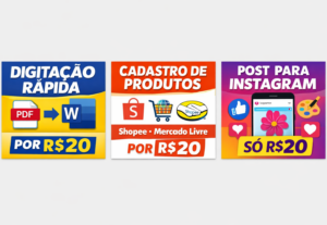 Eu vou digitar PDF ou imagem em Word por 20 reais