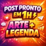 Eu vou fazer seu post para Instagram em até 1 hora